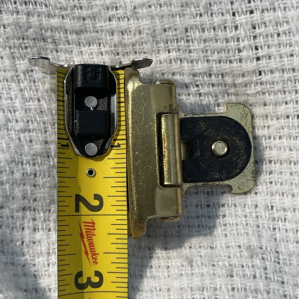 Vintage Style Amerock Double Demountable Cabinet Hinge 3/8